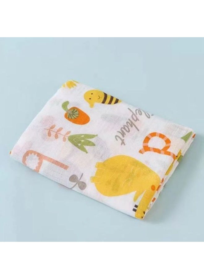 Anami 3-Pack Bamboo Cotton Muslin Baby Swaddles – Soft, Breathable, Multi-Use Wraps for Newborns (110x110cm) - Image 4